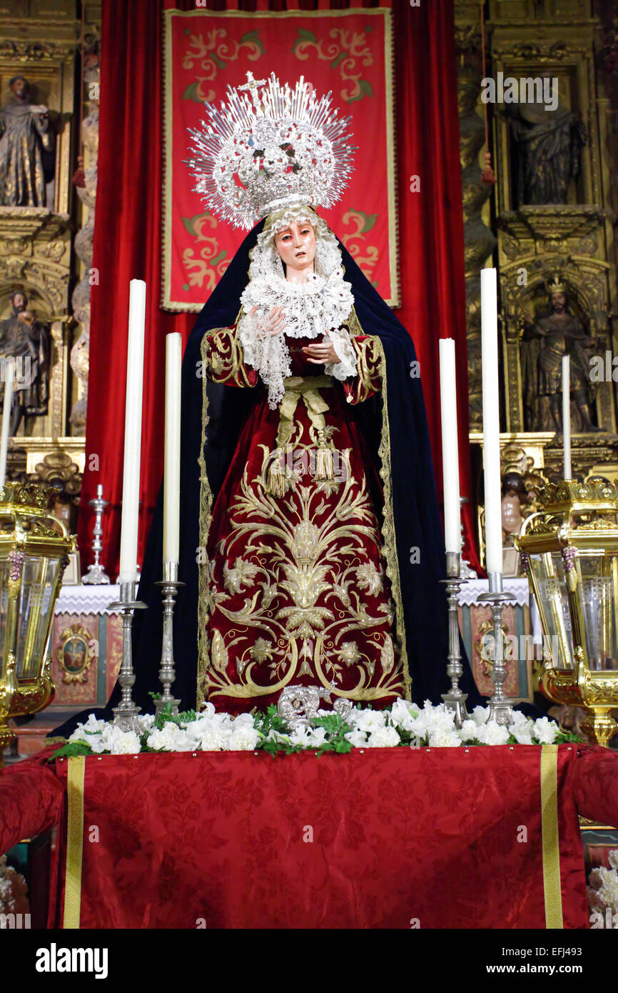 Madonna à la basilique de la Macarena, Séville Banque D'Images