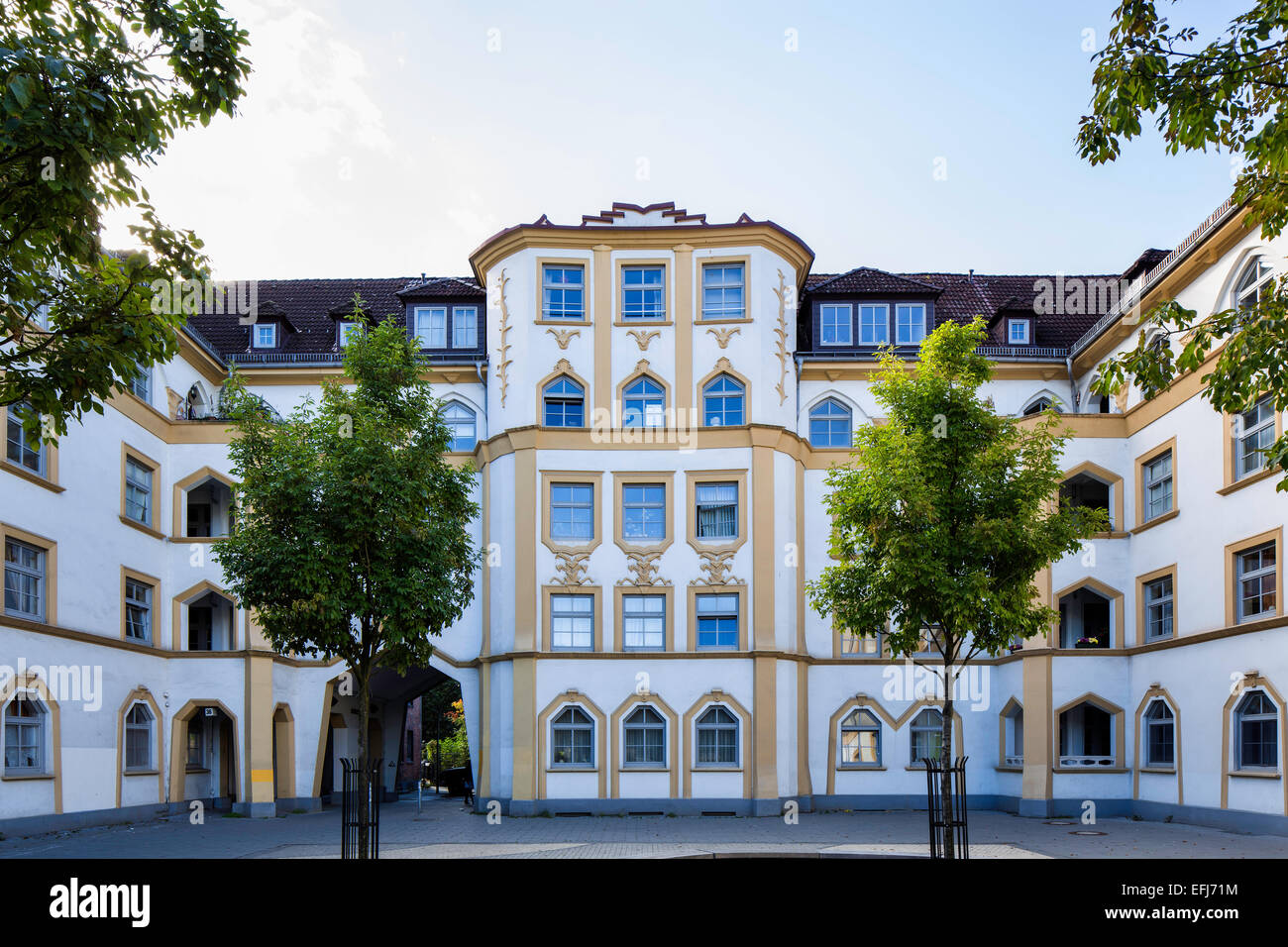 Mannesallee trimestre dans le style expressionniste, Wilhelmsburg, Hambourg, Allemagne Banque D'Images