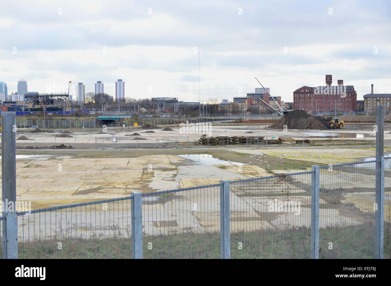 Le site de la nouvelle Université de Central London (UCL) Campus, au sud de l'orbite d'ArcelorMittal dans le parc olympique, Londres Banque D'Images