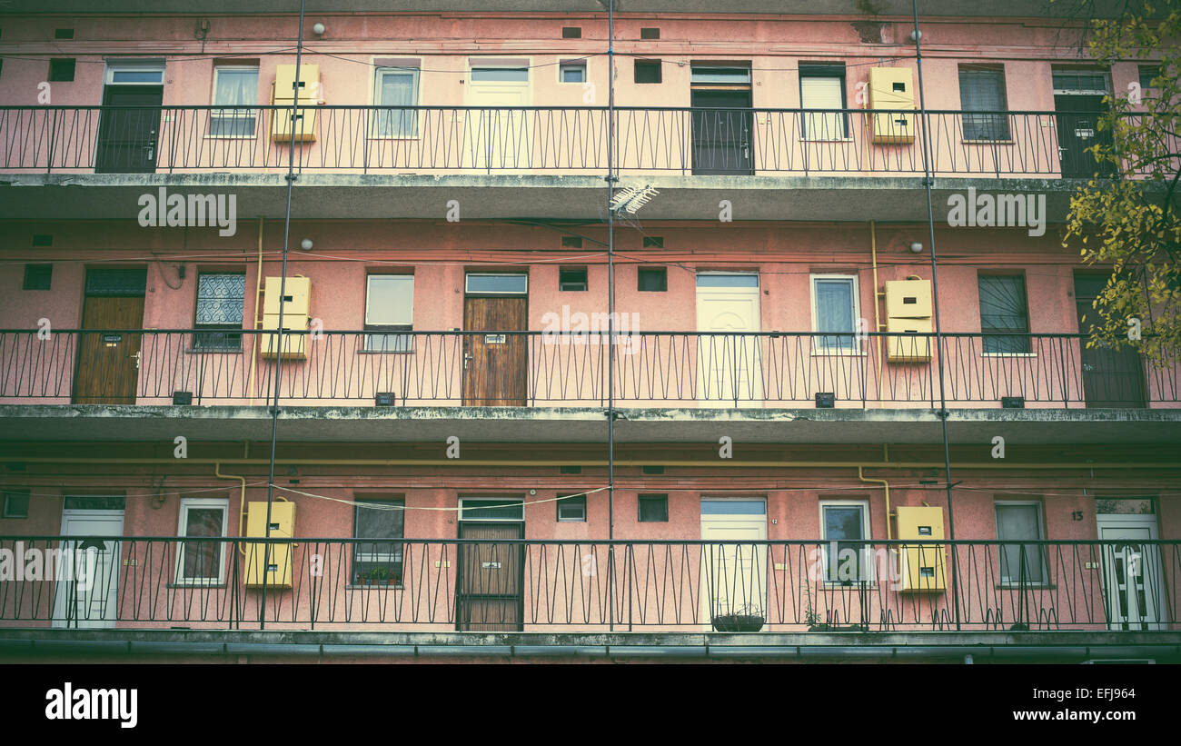 Tenement House en Hongrie Banque D'Images