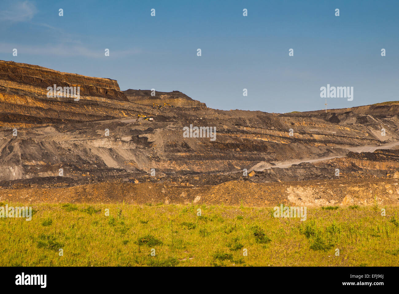 Mine à ciel ouvert près de Merthyr Tydfil au Pays de Galles. Banque D'Images