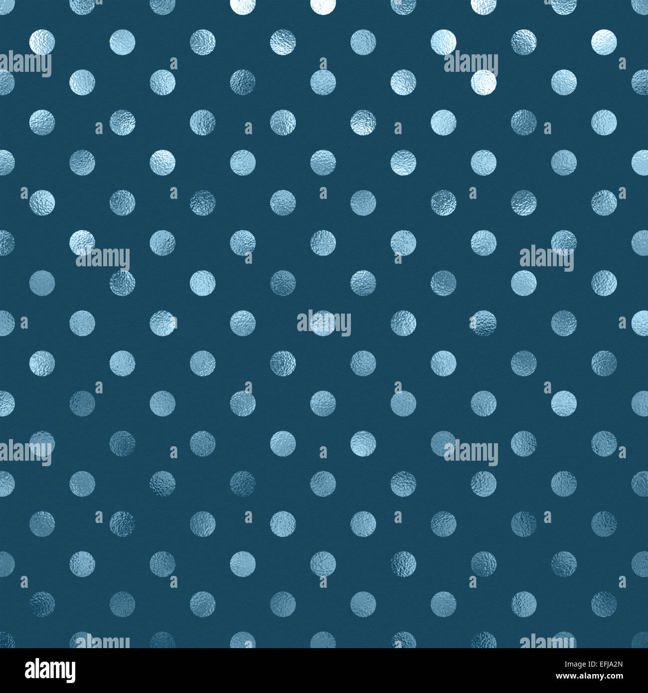 Bleu sarcelle feuille métallique ardoise motif à pois Swiss Dots papier texture fond couleur Banque D'Images