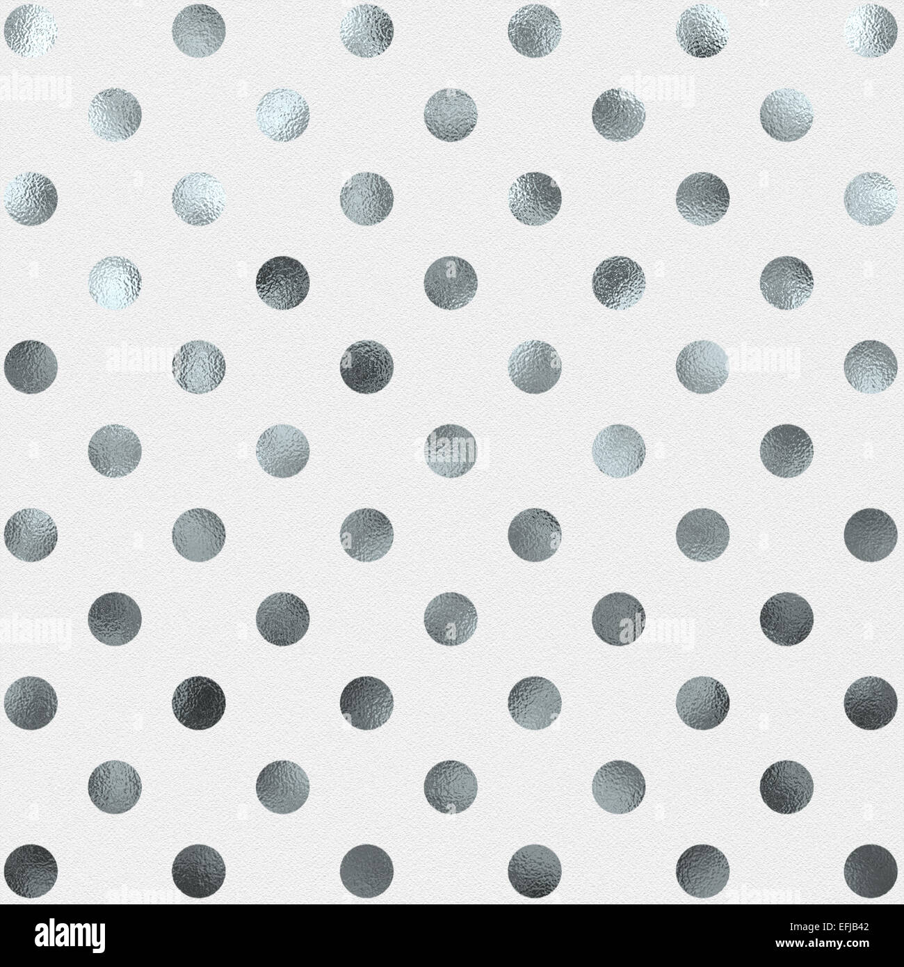 Argent blanc motif à pois Points Suisse Digital Texture papier fond Banque D'Images
