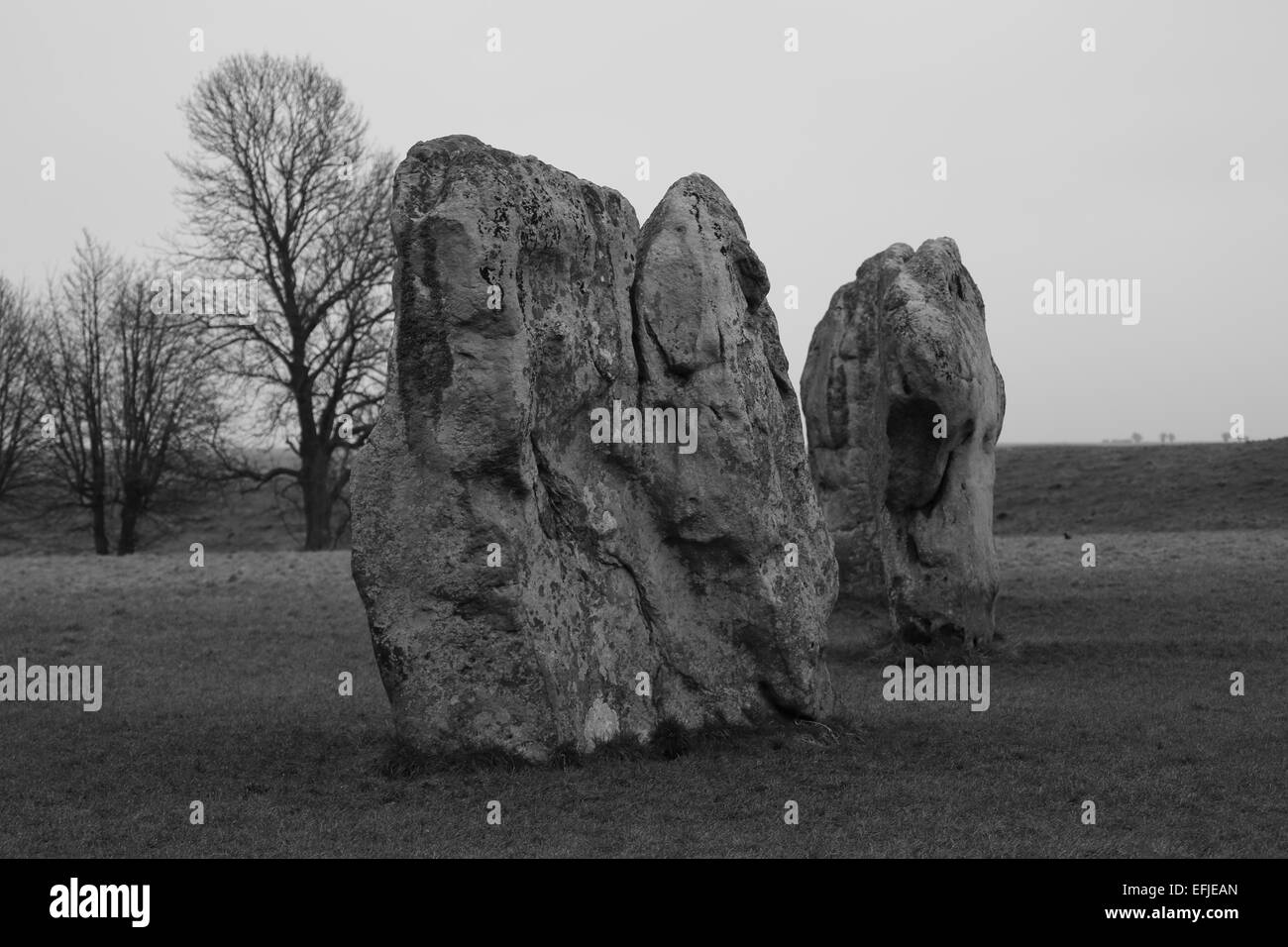 Cromlech d'Avebury Banque D'Images