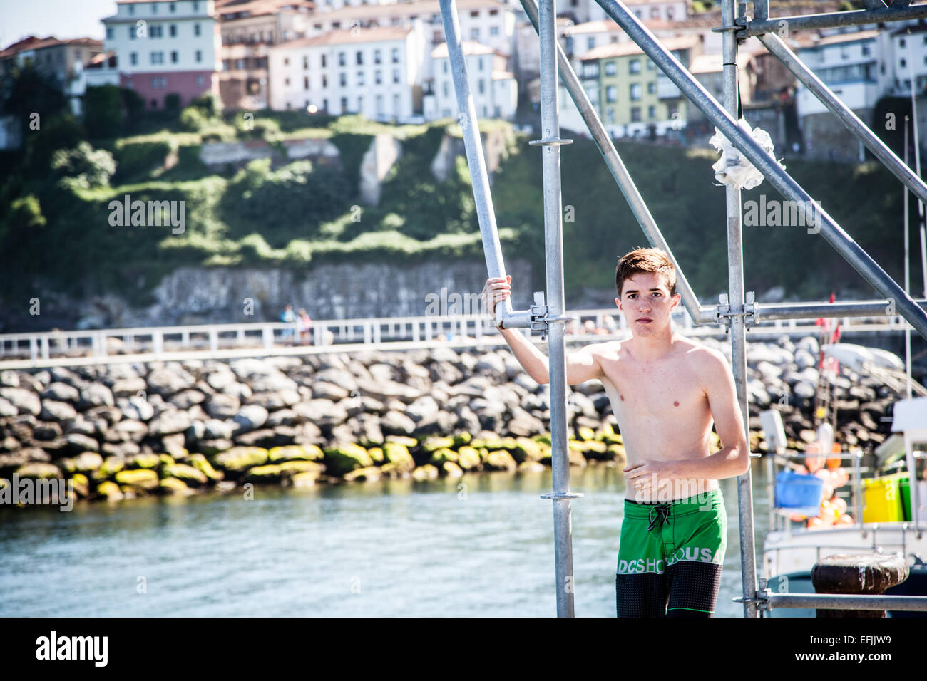 Port de pêche de Lastres, Espagne Banque D'Images