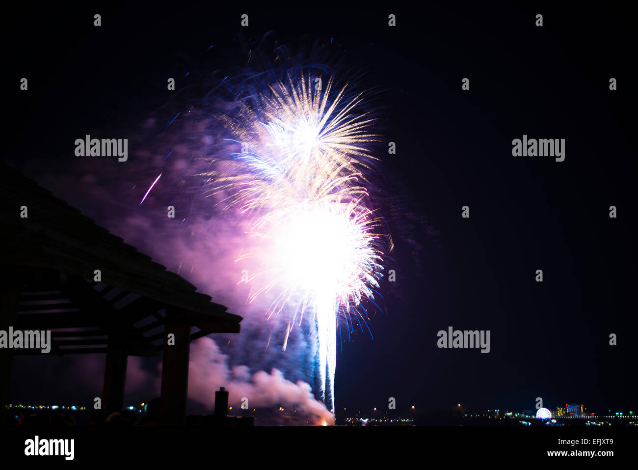 Feu d’artifice Banque D'Images