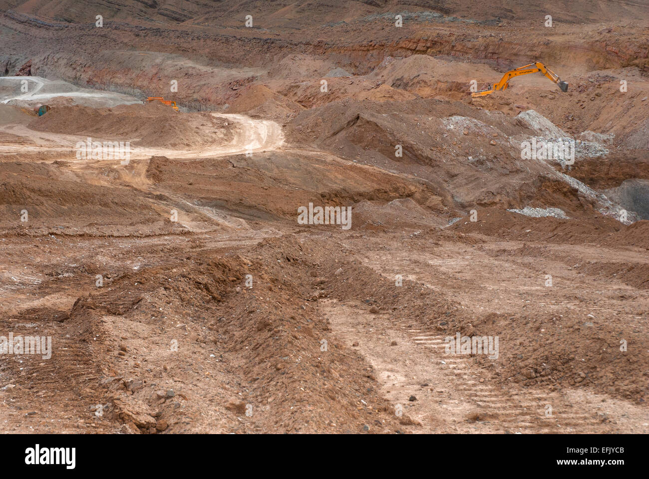 La kaolinite mine en y Lyubashenko, Iran Banque D'Images