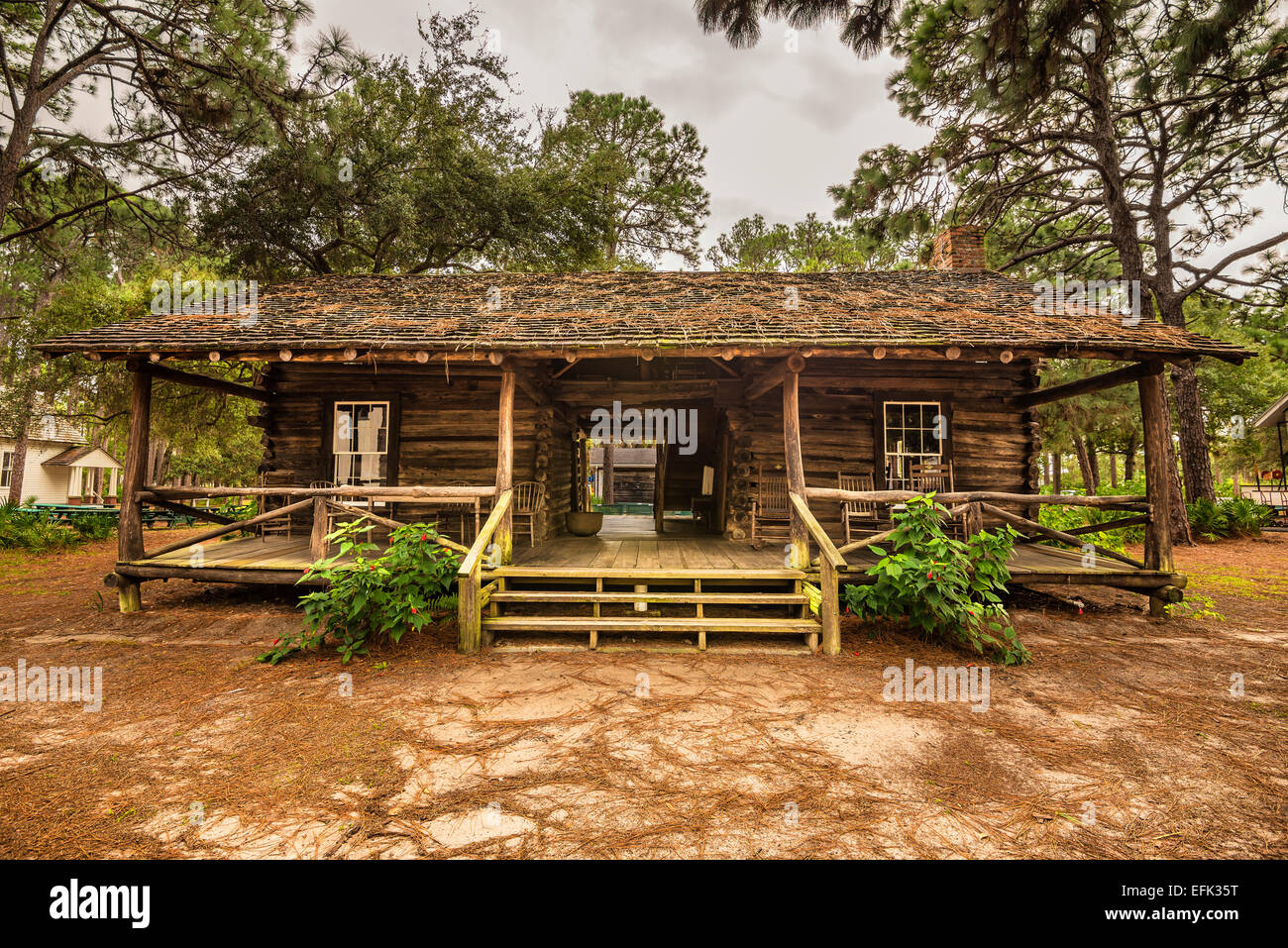 Mullen-Coachman Mc Maison de bois dans le Village du patrimoine du comté de Pinellas Banque D'Images