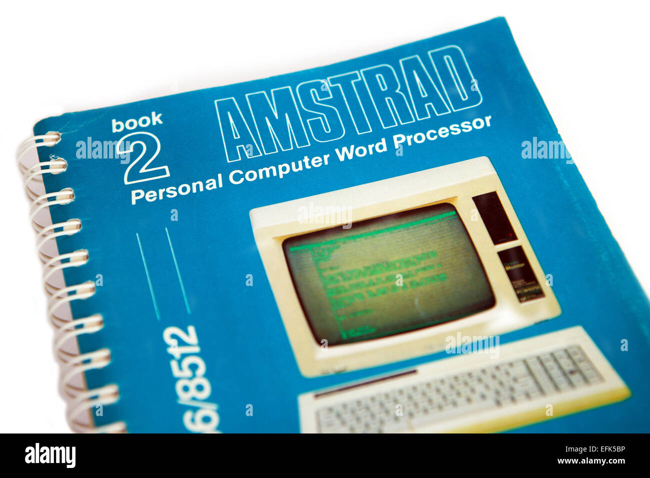 Ordinateur personnel Amstrad livre Traitement de texte Banque D'Images