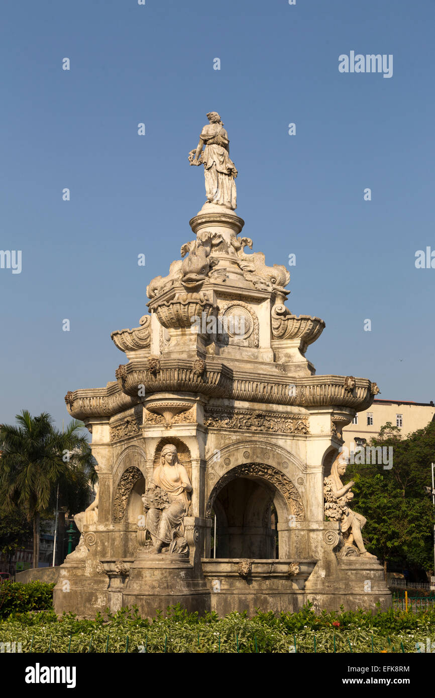 L'Inde, Maharashtra, Mumbai, fontaine Flora Banque D'Images