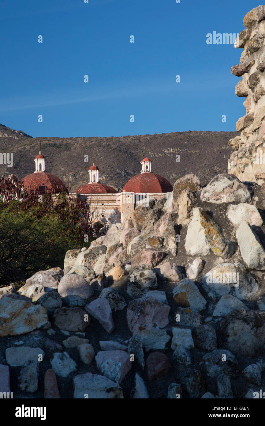 Mitla, Oaxaca, Mexique - Les ruines de Mitla, un pre-Columbian Centre religieux dans la culture zapotèque qui remonte au moins à 100 CE. Banque D'Images