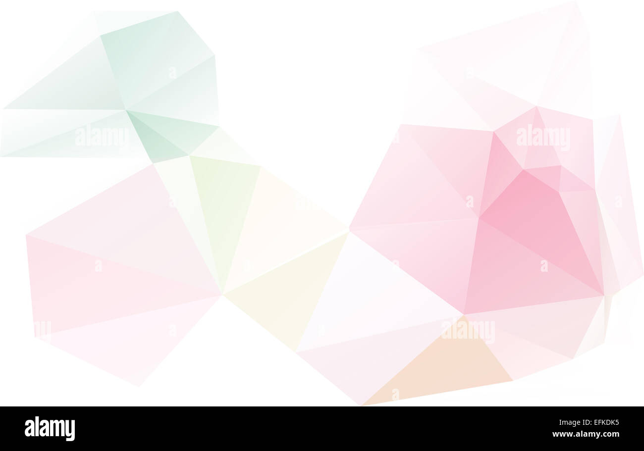 Polygone avec pastel géométrique triangle forme paramétrique Banque D'Images