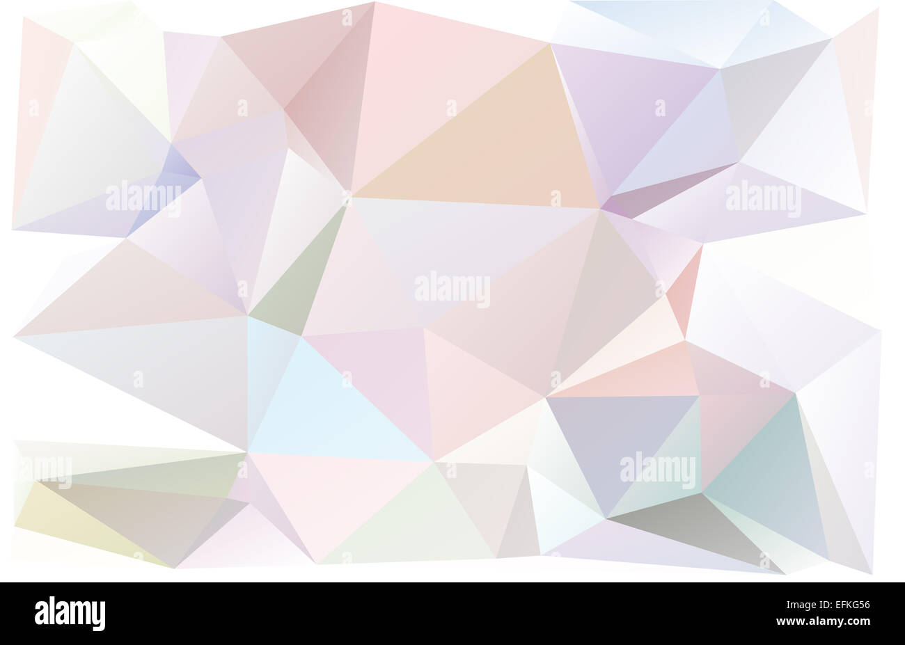 Polygone avec pastel géométrique triangle forme paramétrique Banque D'Images