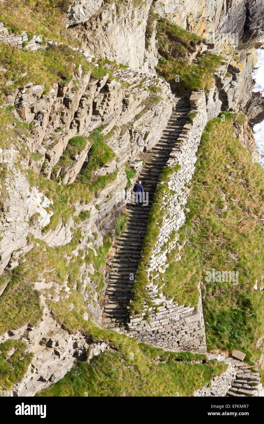 Étapes de Whaligoe Banque D'Images