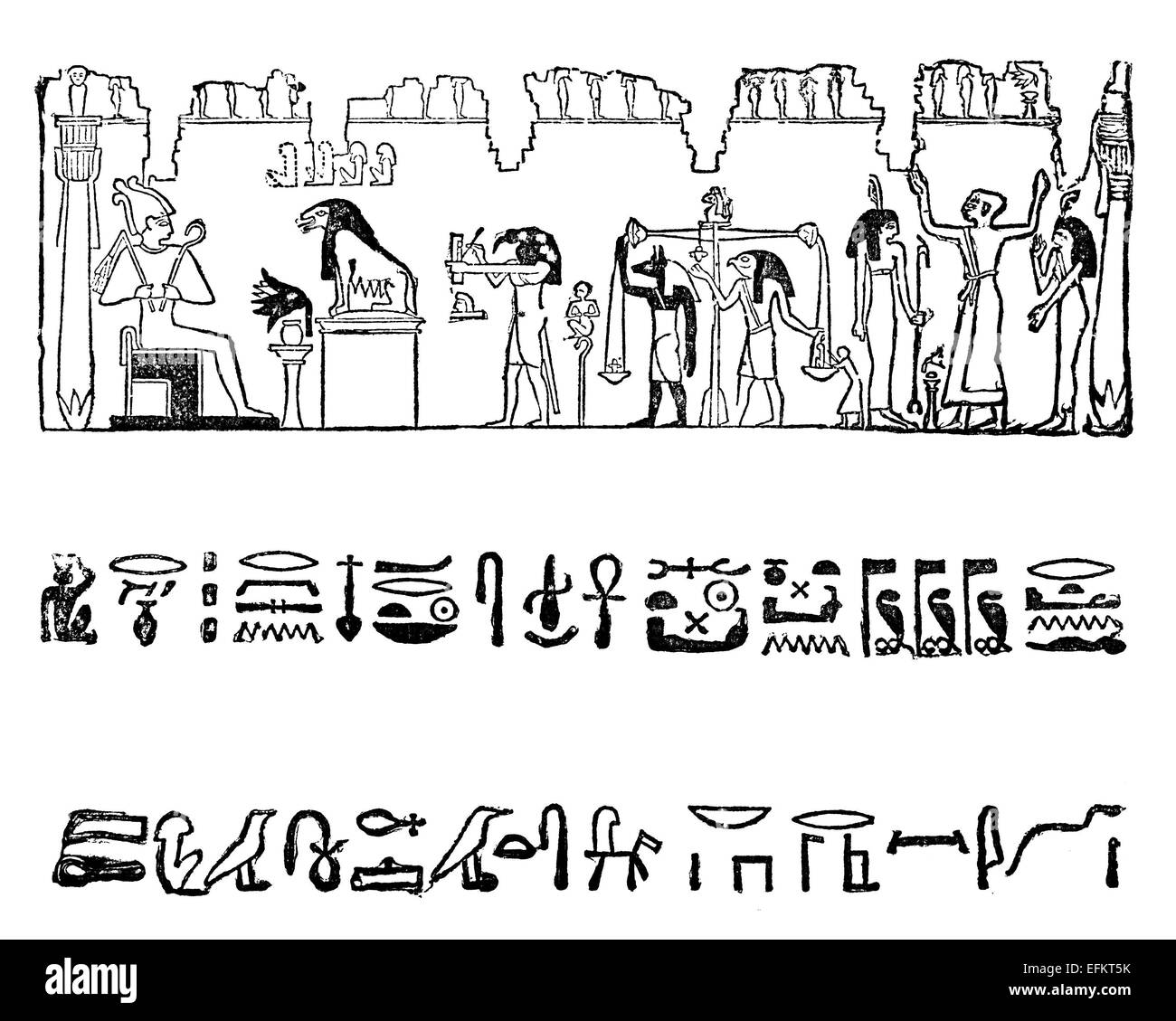 Image restaurée numériquement à partir d'un milieu du xixe siècle l'encyclopédie. Banque D'Images