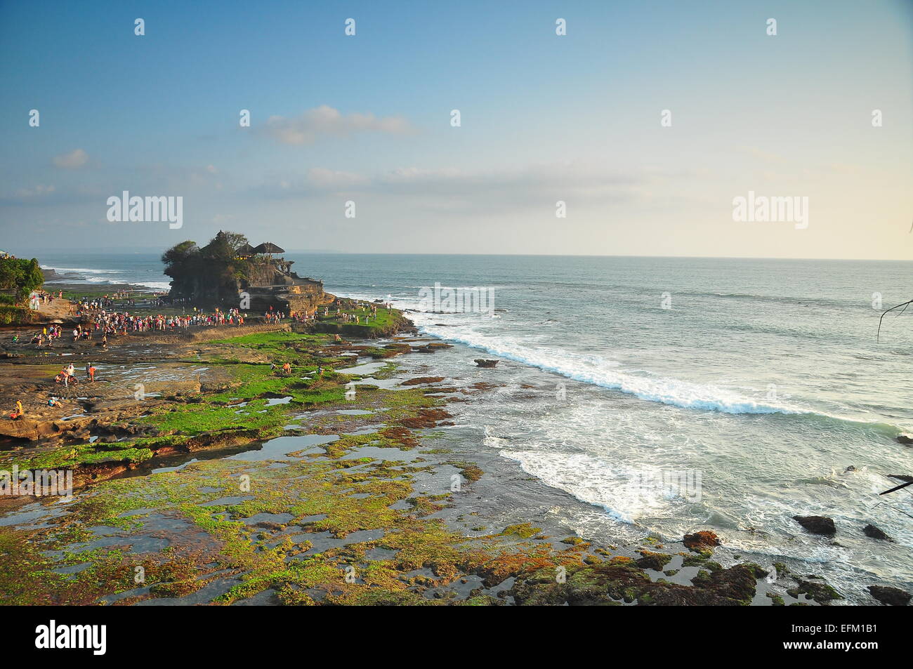 Tanah Lot à Bali. Banque D'Images