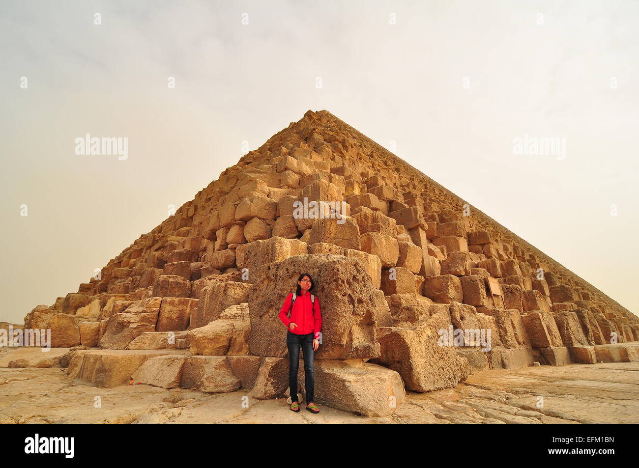 Pyramide de Gizeh Egypte,, Banque D'Images