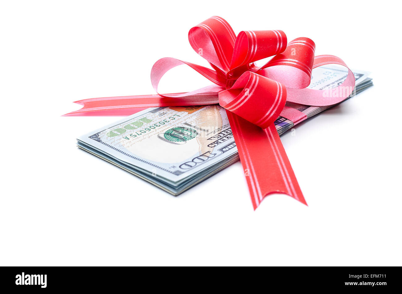 Don de l’argent. Banque D'Images