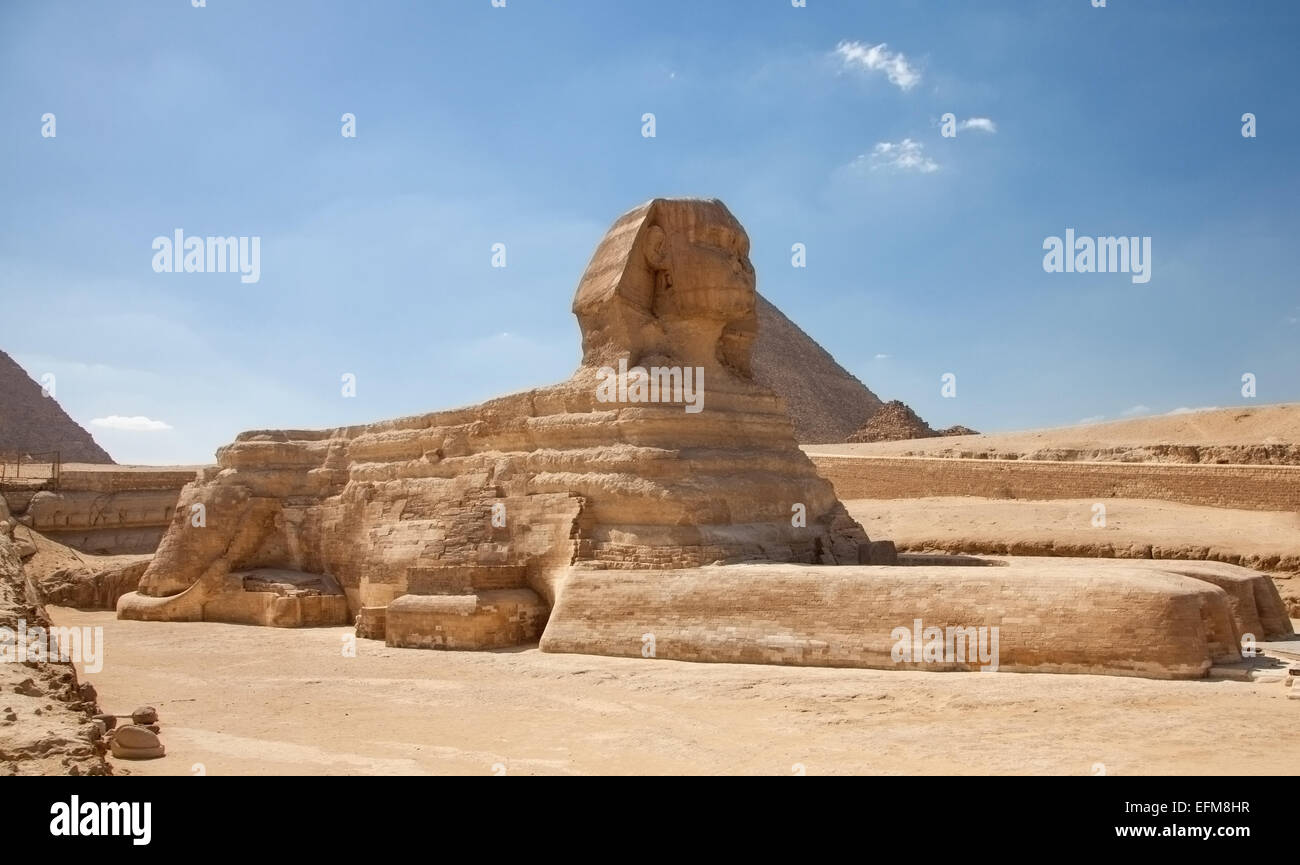 Le Sphinx de Gizeh Banque D'Images