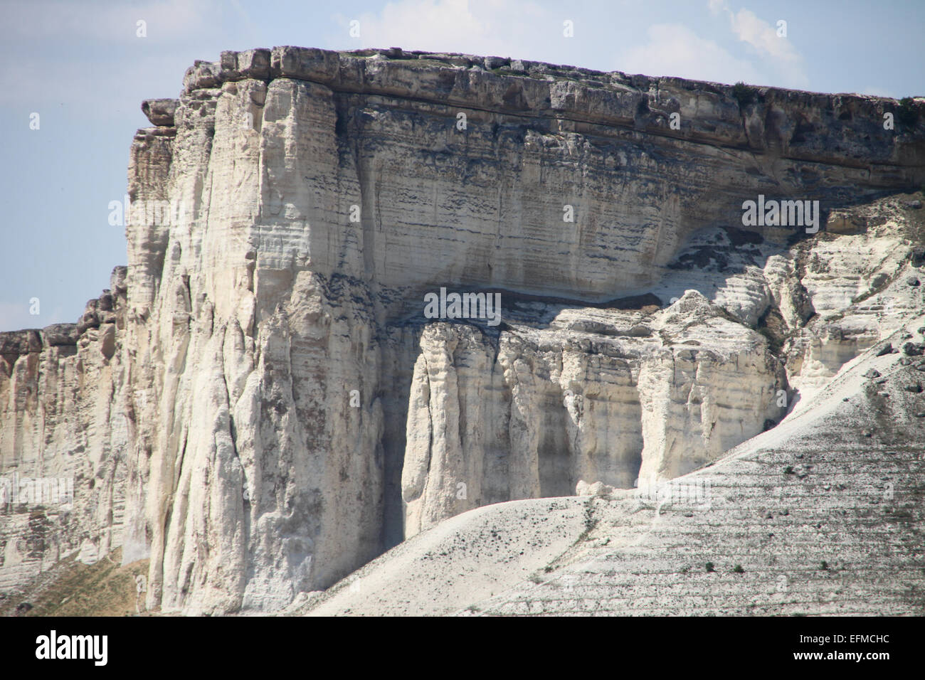 White Rock ou Ak-Kaya dans la Crimée Banque D'Images