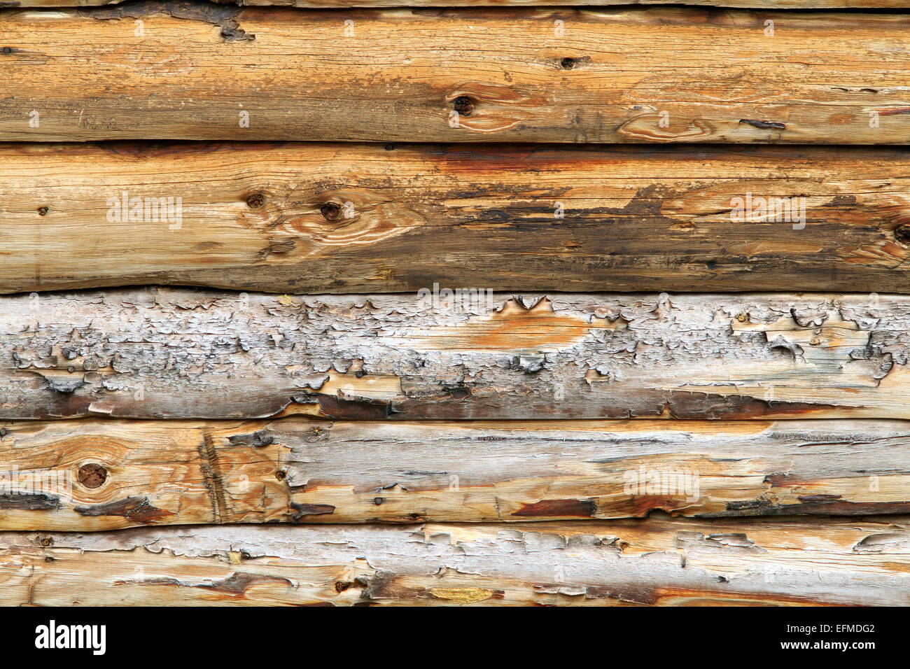 Vieux bois finition sur façade de pavillon traditionnel Banque D'Images