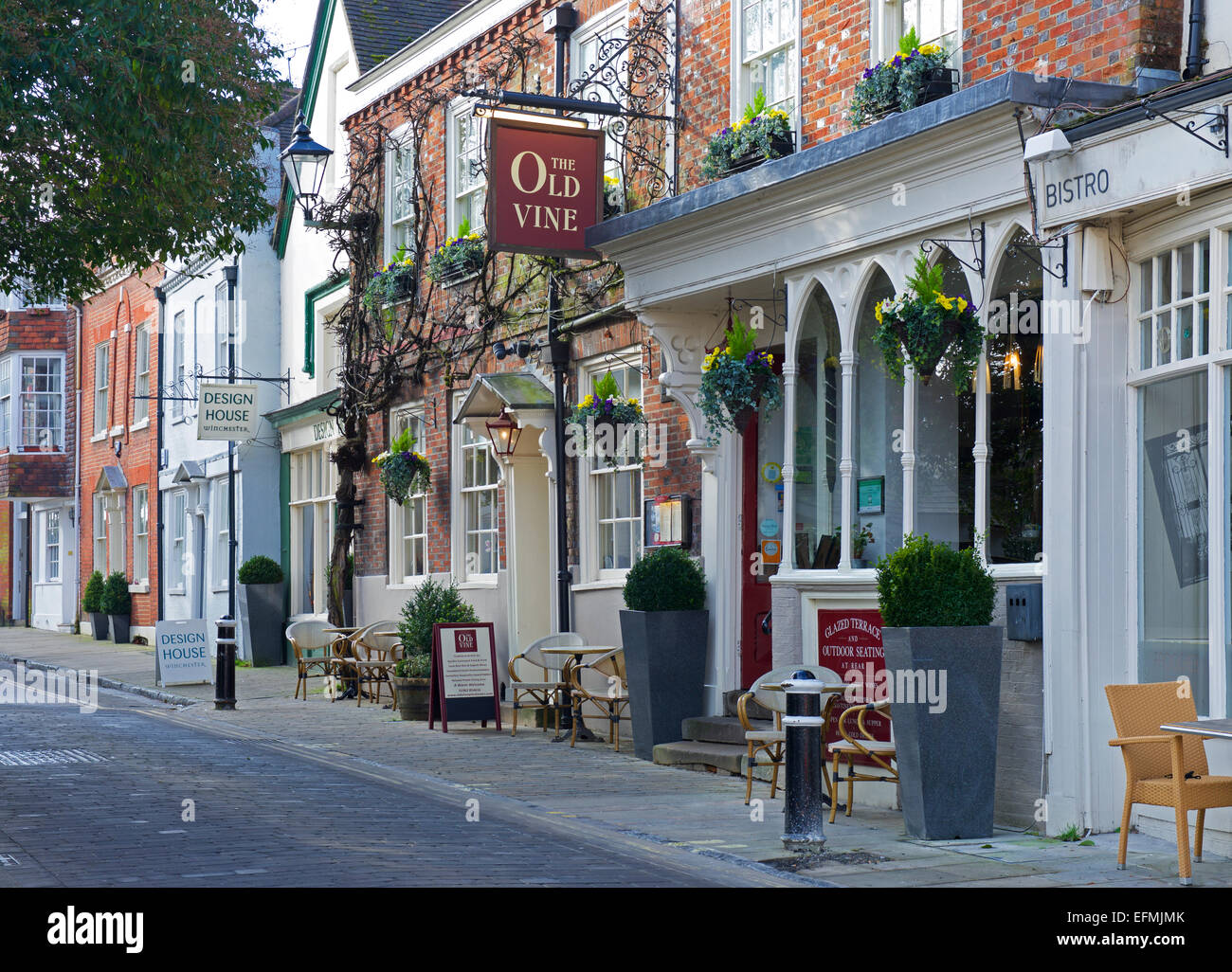Le pub Old Vine à Winchester, Hampshire, Angleterre, Royaume-Uni Banque D'Images