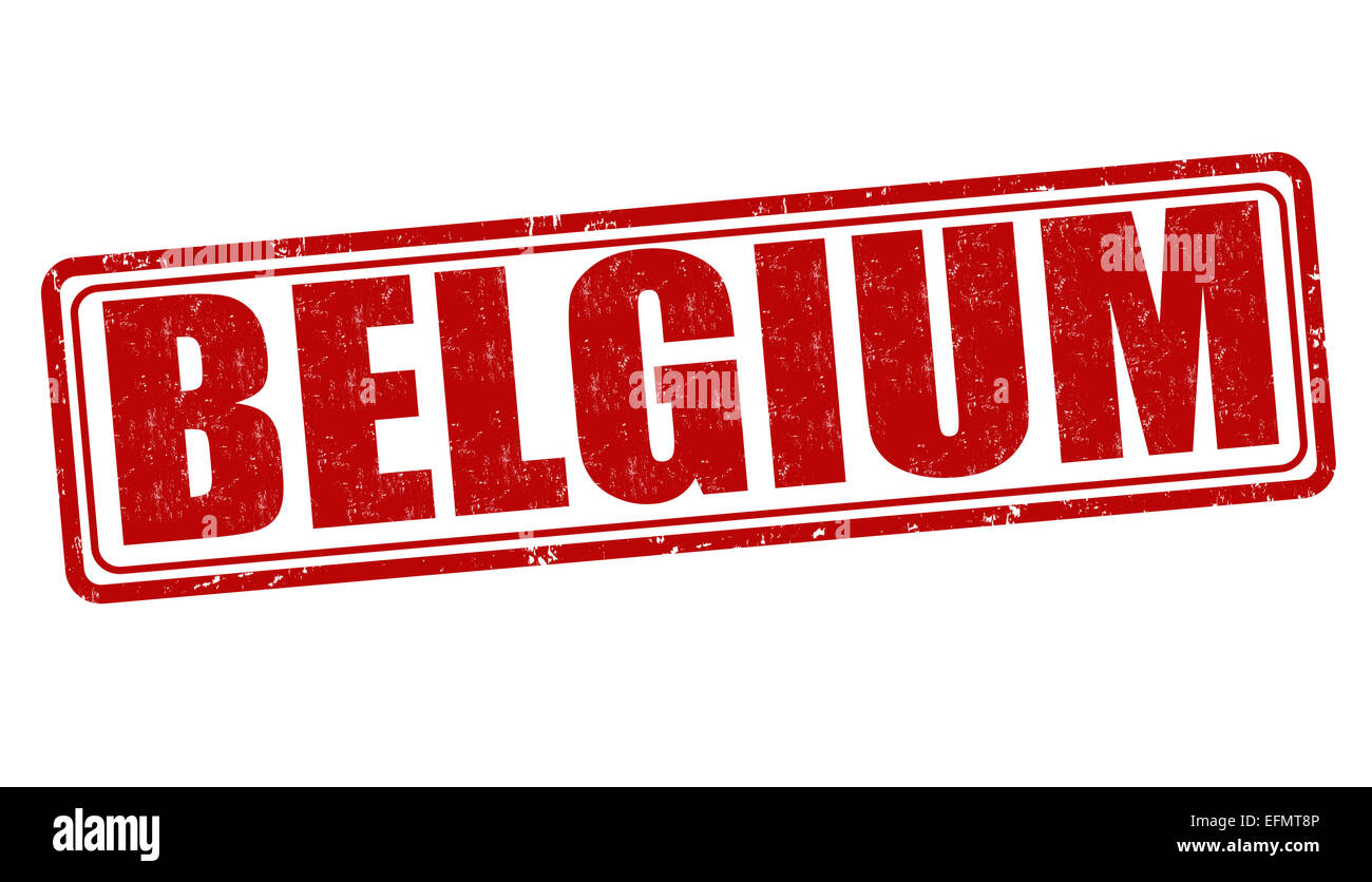 Belgique grunge tampons sur fond blanc, vector illustration Banque D'Images