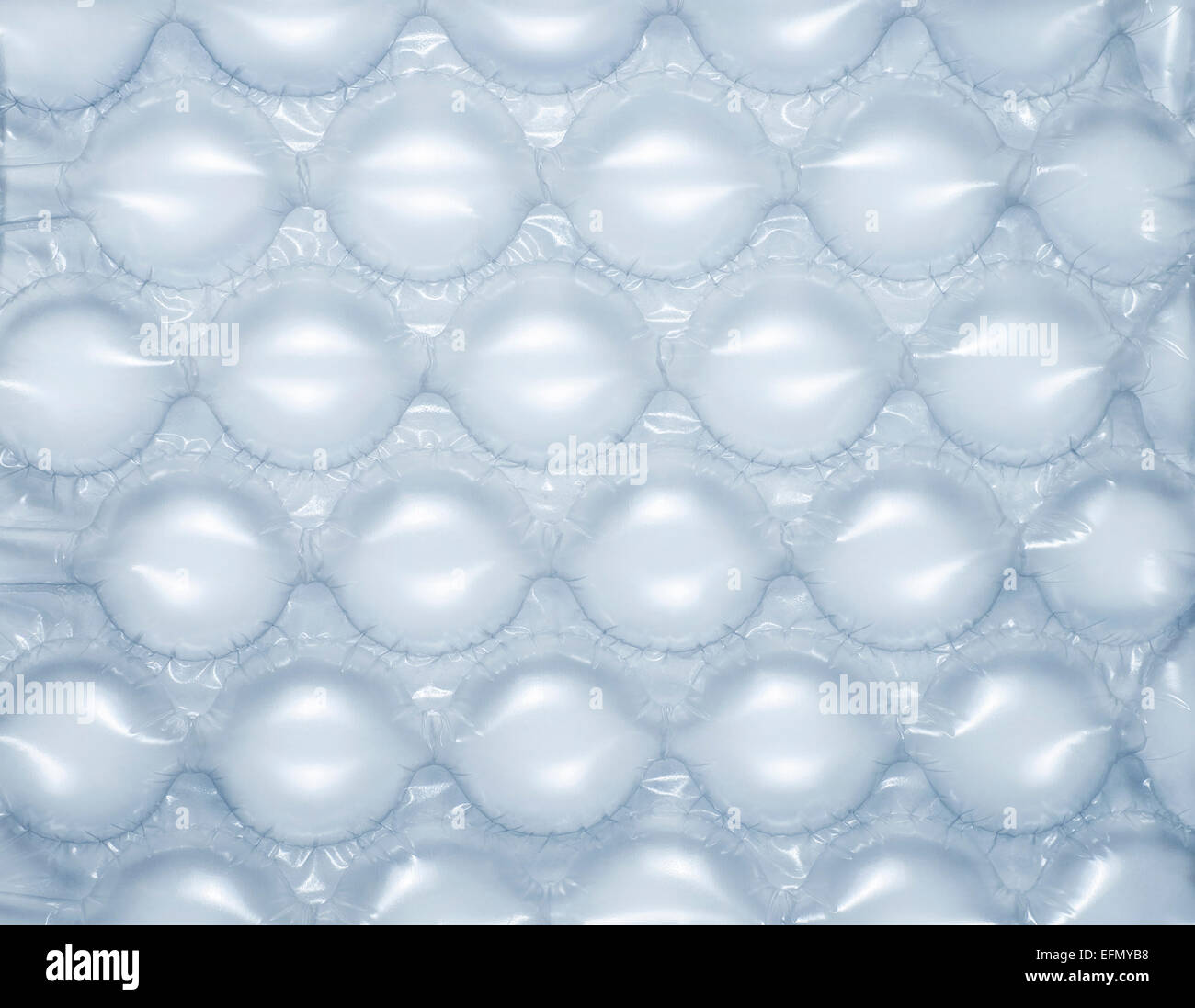 Close up de l'enveloppe de bulle utilisée pour le transport de marchandises fragiles Banque D'Images
