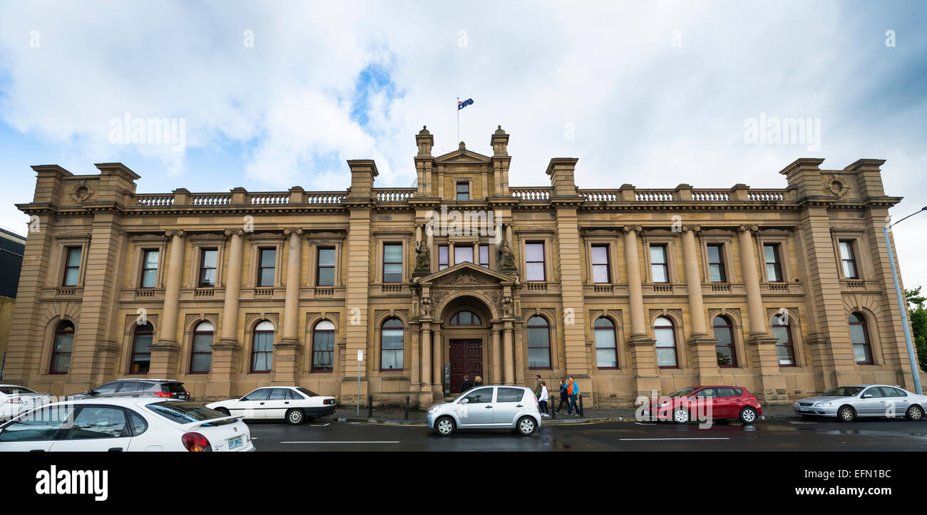 Le Tasmanian Museum and art gallery en face du quai Franklin. Banque D'Images