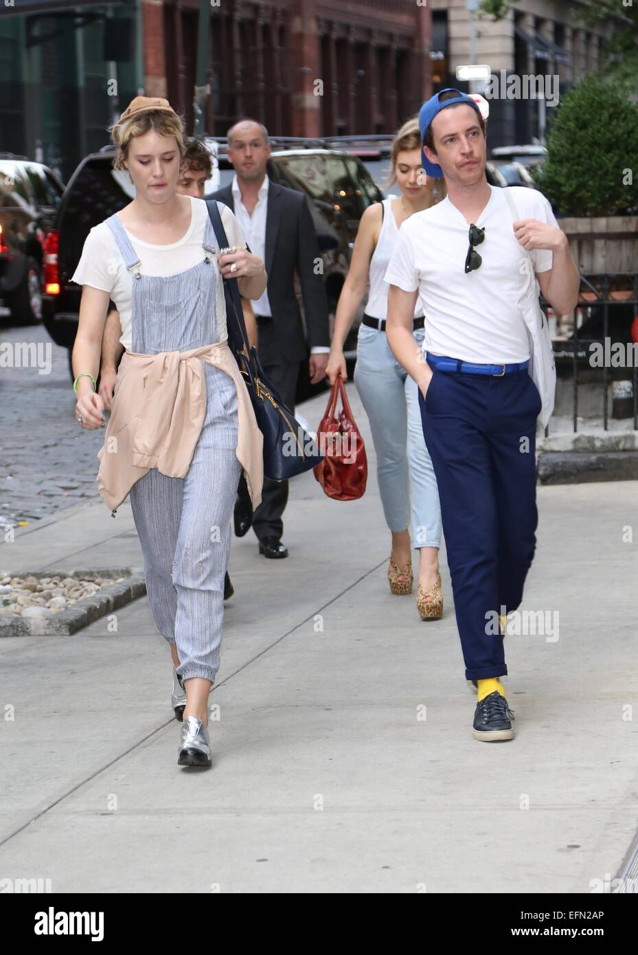 Observations de célébrité dans la ville de New York avec : Mackenzie Davis Où : New York, New York, United States Quand : 05 août 2014 Banque D'Images