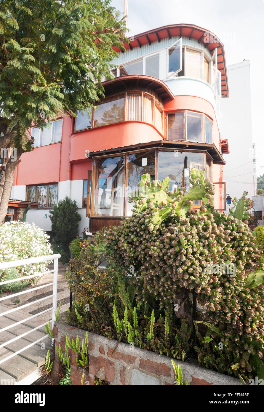 La Sebastiana, maison du poète Pablo Neruda convertie en musée à Valparaiso, Chili, Amérique du Sud Banque D'Images