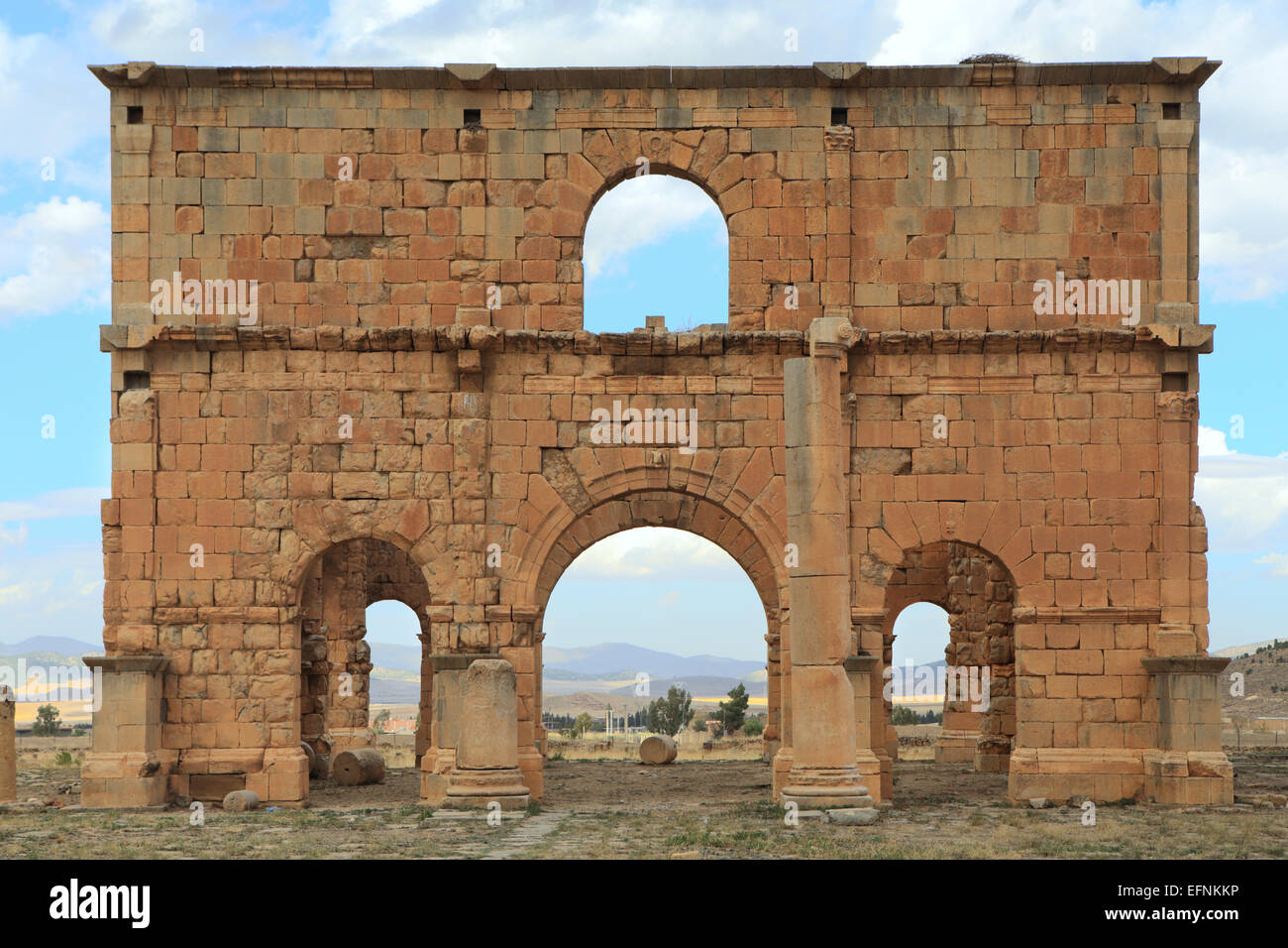 Praetorium (267), de Lambesis, Batna Province, Algérie Banque D'Images