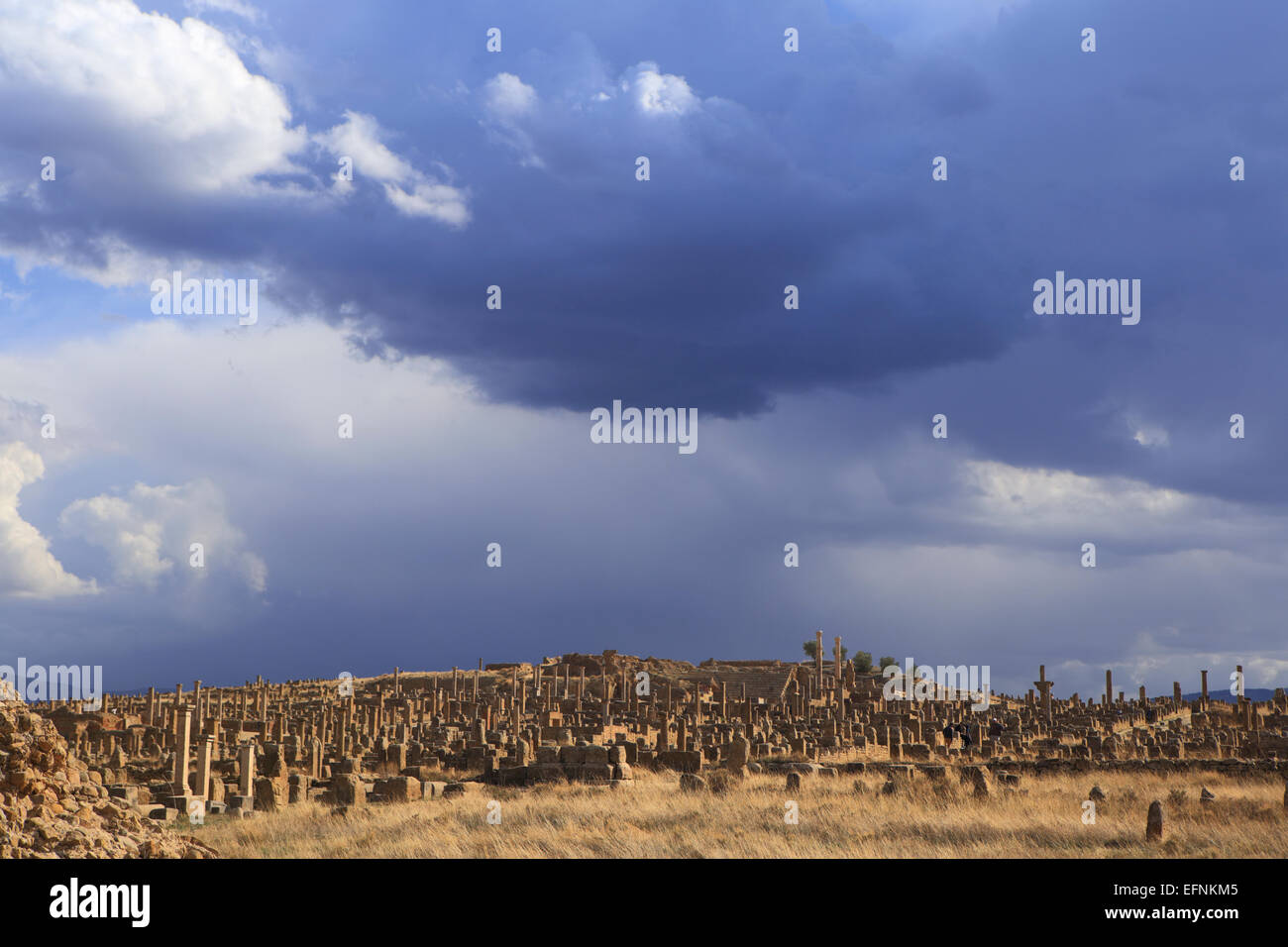 Ancienne ville romaine (2-3ème siècles), Timgad, Batna Province, Algérie Banque D'Images