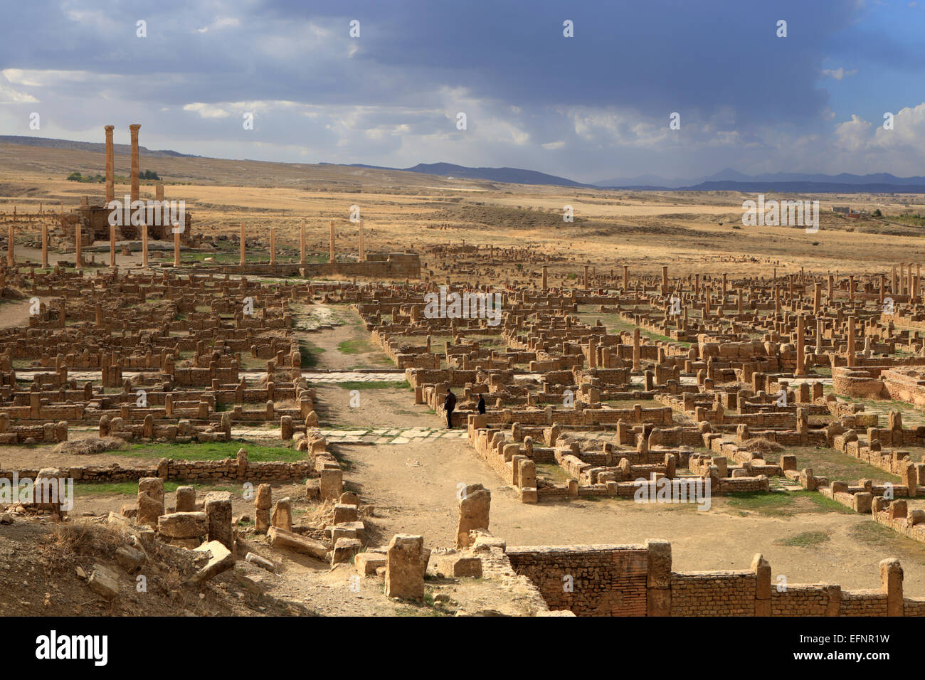 Ancienne ville romaine (2-3ème siècles), Timgad, Batna Province, Algérie Banque D'Images