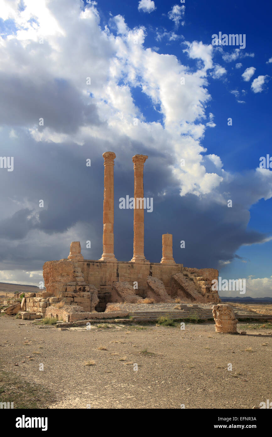 Ancienne ville romaine (2-3ème siècles), Timgad, Batna Province, Algérie Banque D'Images