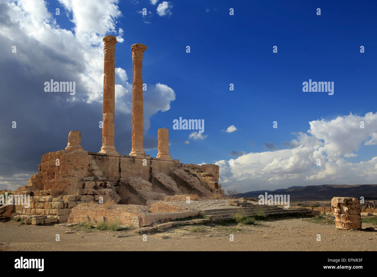 Ancienne ville romaine (2-3ème siècles), Timgad, Batna Province, Algérie Banque D'Images