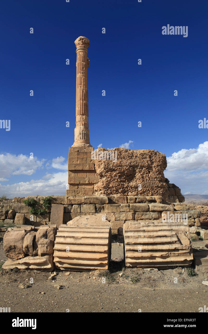 Ancienne ville romaine (2-3ème siècles), Timgad, Batna Province, Algérie Banque D'Images
