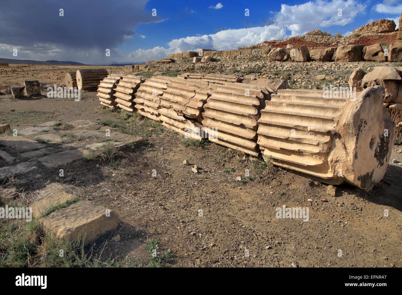 Ancienne ville romaine (2-3ème siècles), Timgad, Batna Province, Algérie Banque D'Images