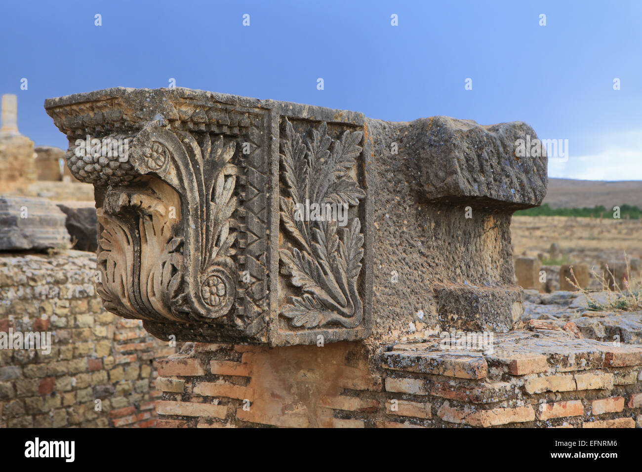 Ancienne ville romaine (2-3ème siècles), Timgad, Batna Province, Algérie Banque D'Images
