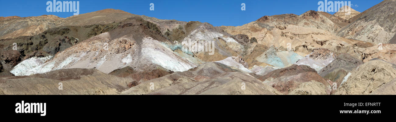 La palette d'artistes rock formation, Death Valley, USA. Banque D'Images
