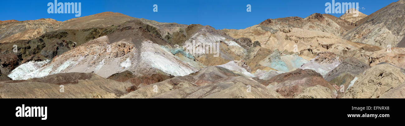 La palette d'artistes rock formation, Death Valley, USA. Banque D'Images
