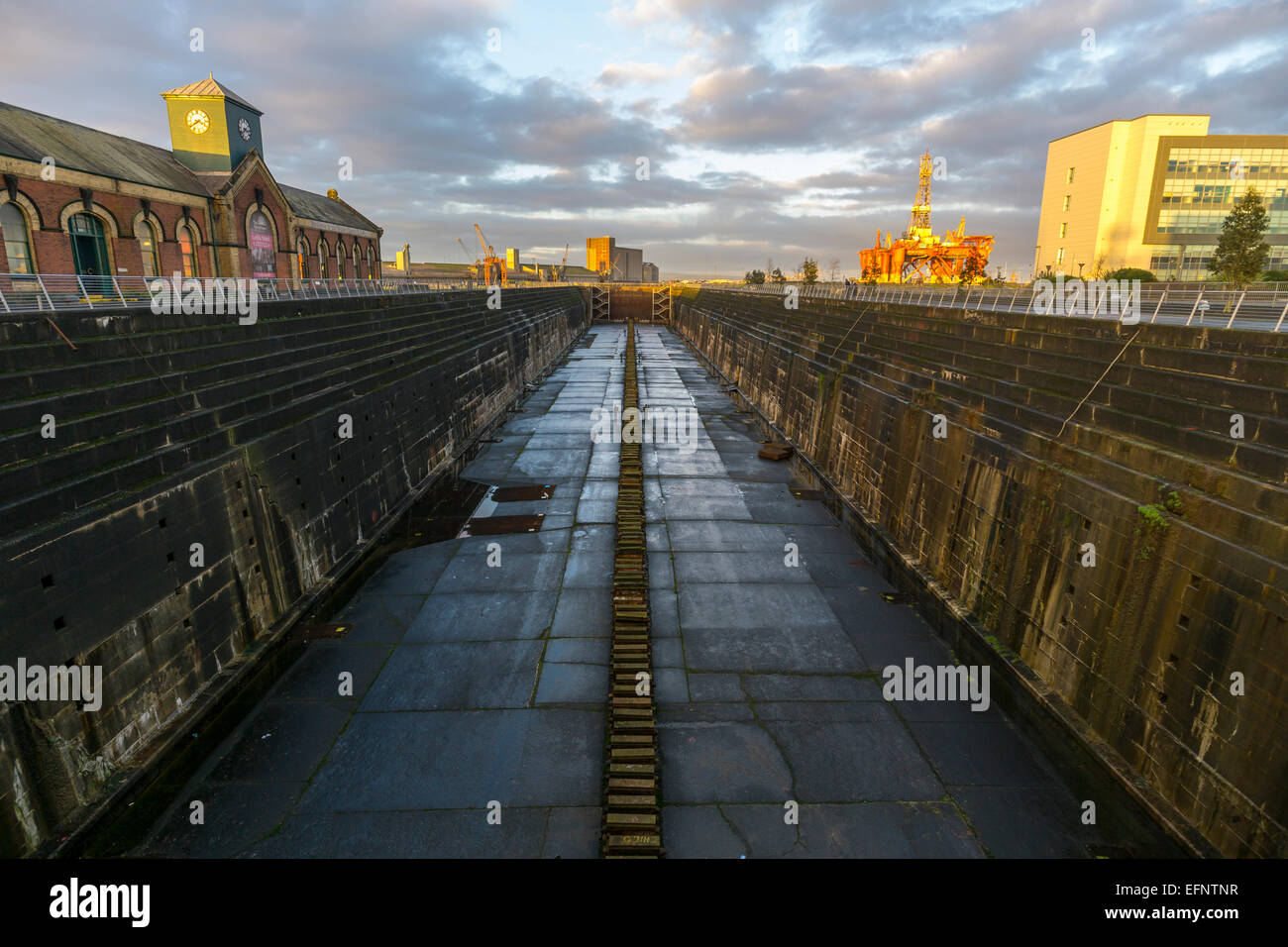 Titanic, dry dock Banque D'Images