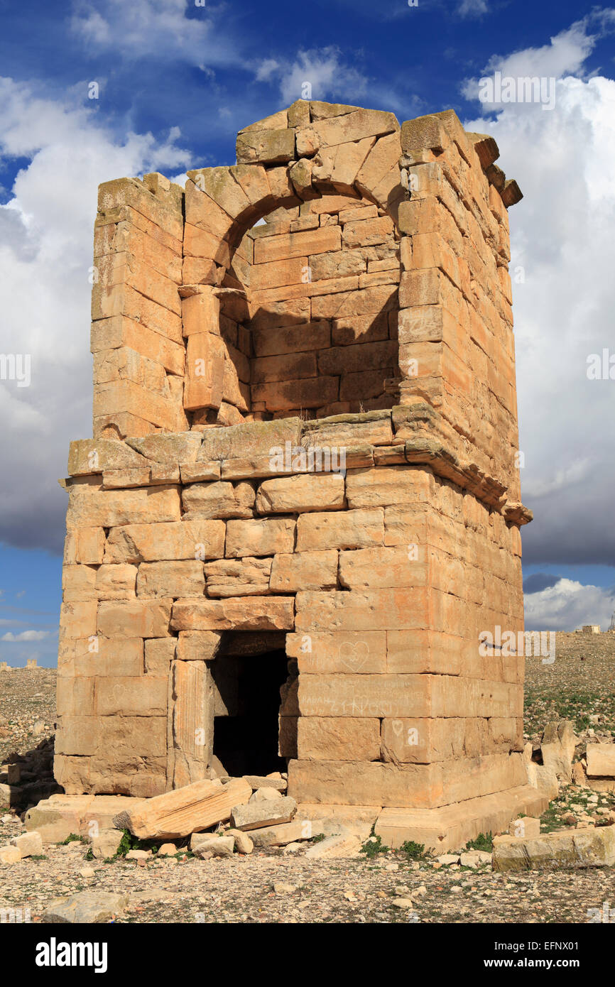 Ruines de l'ancienne ville de Madauros, M'Daourouch, Souk Ahras Province, Algérie Banque D'Images