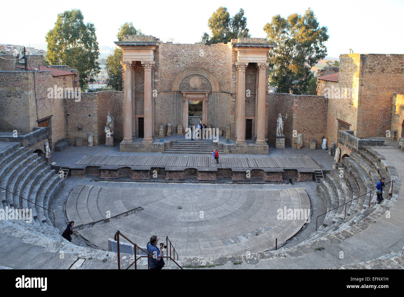 Théâtre romain, Guelma Guelma, Province, l'Algérie Banque D'Images