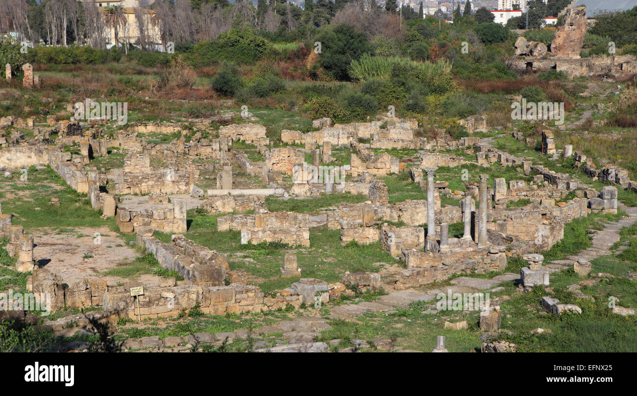 Ruines de l'ancienne ville d'Hippo Regius, Annaba, Annaba, Algérie Province Banque D'Images