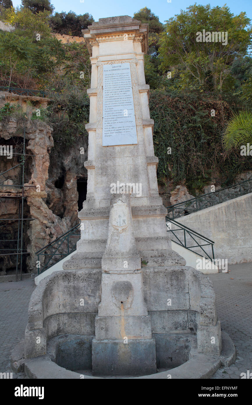 Monument à Cervantes, Alger, Alger, Algérie Province Banque D'Images