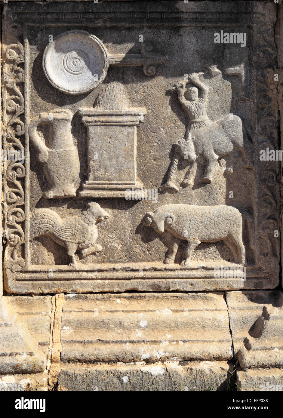 Ruines de l'antique ville Cuicul, Djemila, Sétif, Algérie Province Banque D'Images