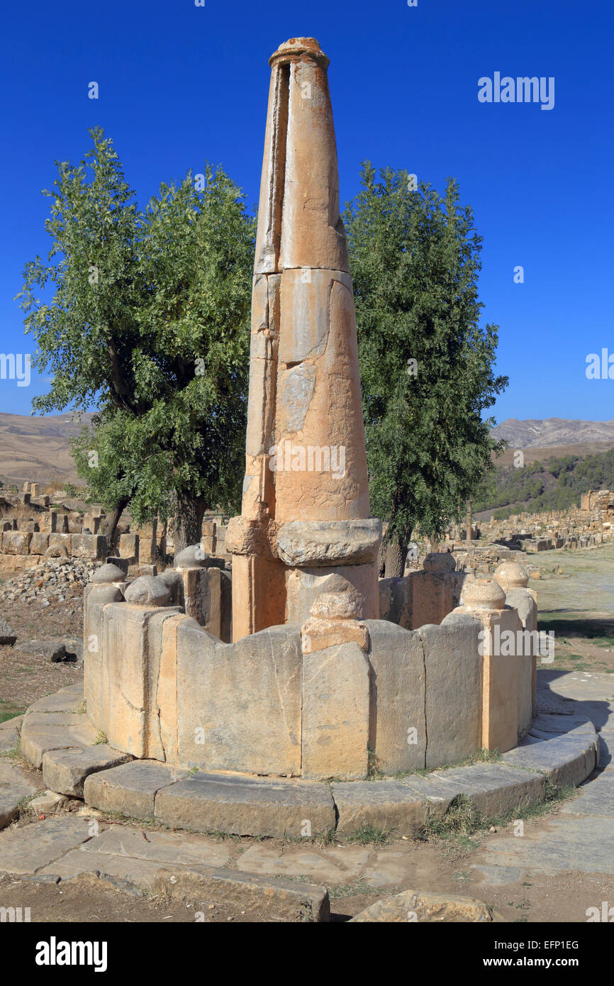 Ruines de l'antique ville Cuicul, Djemila, Sétif, Algérie Province Banque D'Images