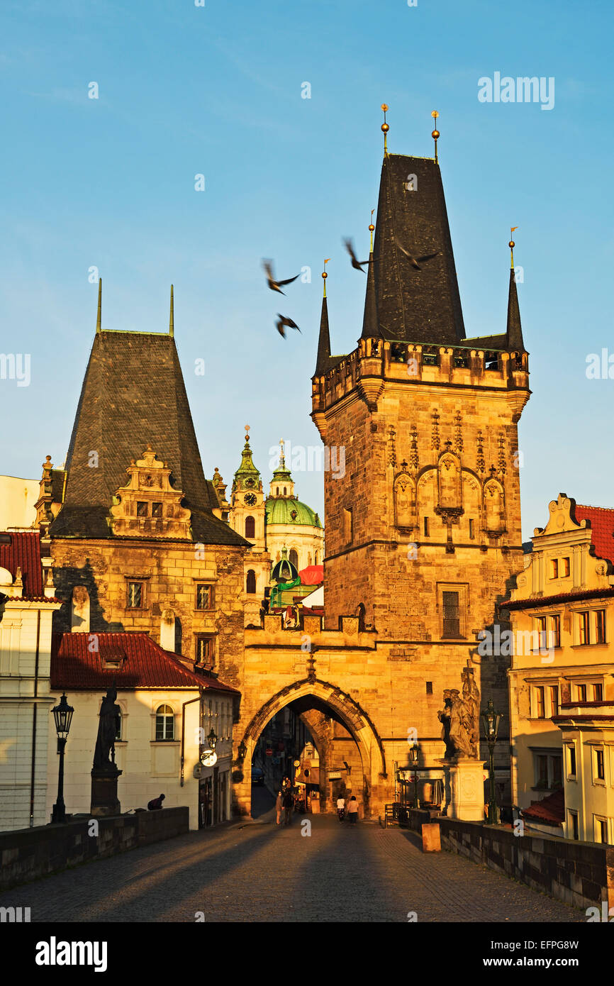 Le Pont Charles, Prague, République Tchèque, Europe Banque D'Images