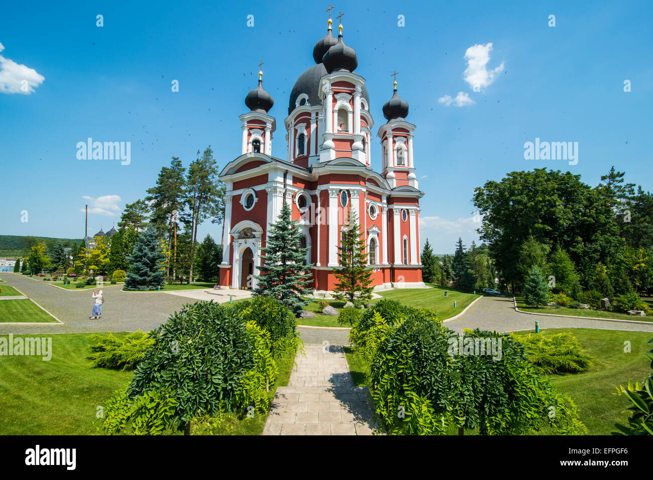 Le monastère orthodoxe de Curchi, Moldova Banque D'Images